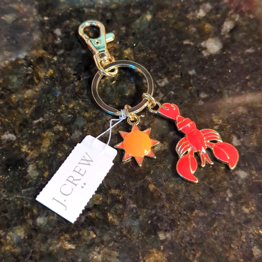 COPY: 🎁👍 NWT: J. CREW ⛱️🌞🌈🦞😍"LOBSTER"😍🦞🍍🌈🌞⛱️ KEYCHAIN 👍🎁 *LAST TWO*